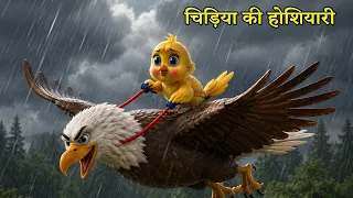 चील और चिड़िया की होशियारी | Hindi Kahani | Chidiya Cartoon | Hindi Moral Stories | Hindi Kahaniya 