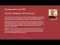 Access Database Performance