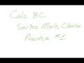 AP Calc BC Series Review Multiple Choice Practice