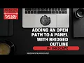 Inkscape Tutorial Adding an Open Path Design to a Panel with Bridged Outline