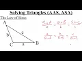 5 5 1 Law of Sines Solving Triangles AAS ASA