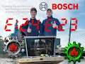 Bosch Silence Plus 44 dBA dishwasher service mode test cycle and error codes