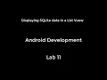 Android - Lab 11