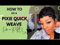 Short Pixie Quick Weave
