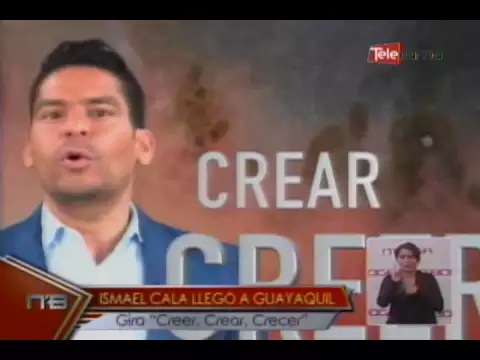 Ismael Cala llegó a Guayaquil Gira Creer, Crear, Crecer