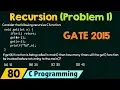 Recursion Solved Problem 1