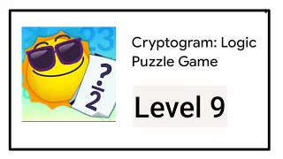 Cryptogram Logic Puzzle Game Level 9