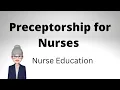 Preceptorship for Registered Nurses and Nursing Associates - Nurse Education