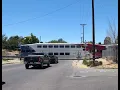 UTA Frontrunner 8 on 1300 North railroad crossing Sunset UT