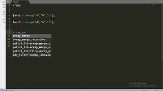 array merge in php