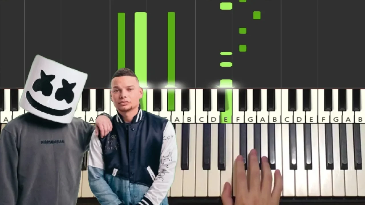 Marshmello & Kane Brown - One Thing Right (Piano Tutorial Lesson)