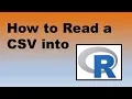 How to Import a CSV into R - Demonstration