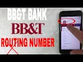 BB and T Bank ABA Routing Number - Where Is It