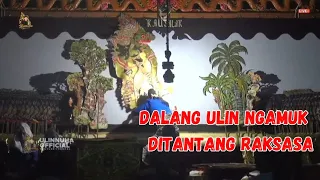 telat ngopi dalang ulin ngamuk berantem dengan wayang raksasa