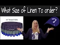 Linen Lengths Per Table Size