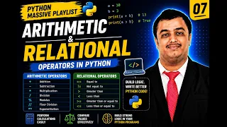 Python 7 Arithmetic and Relational Operators
