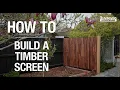 How to build a timber screen - Bunnings Warehouse