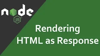 Node Js Tutorial Render HTML in Node js Rendering HTML with Node js