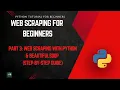 Web Scraping with Python BeautifulSoup Full Beginner Project