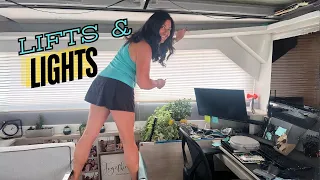 Lifts and Lights – Wiring tender lift and interior lights – Episode168