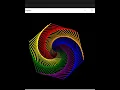 How to draw Colorful Spiral Web using python turtle