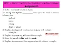Exercisr1 3 UNIT II DERIVED SYNTACTICAL CONSTRUCTS IN JAVA