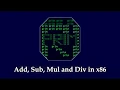 Arithmetic operations in x86 Assembly Language Code and explanation