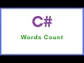C - How To Count Words In A String Using C with source code