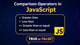 Comparison Operators in Javascript Explained for Beginners