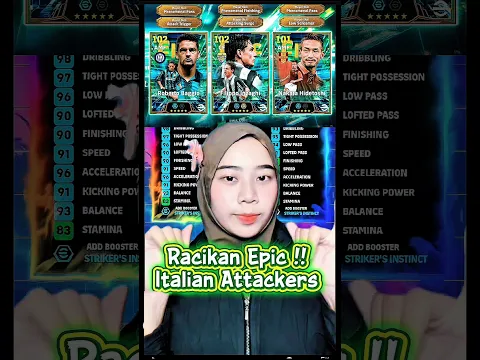 Roberto Baggio Filippo Inzaghi & Nakata Epic Italian League Attackers Racikan Terbaik eFootball 2027