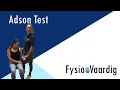 Download Lagu Fysio Vaardig: Adson Test