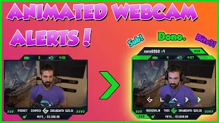 Make ANIMATED WEBCAM ALERTS on OBS Custom CSS and HTML Tutorial