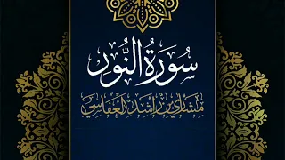 سورة النور مكررة القارئ مشاري العفاسي المصحف المرتل حفص عن عاصم 