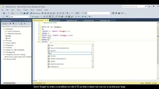 Recursive CTEs and solving maximum recursion error