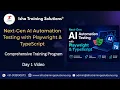 Next Gen AI Automation Testing Day1 19th August 2026 Call WhatsApp on 91-9133190573 to Enroll