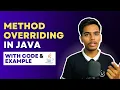 Method Overriding In Java - Object Oriented Programming In Java Indian Programmer
