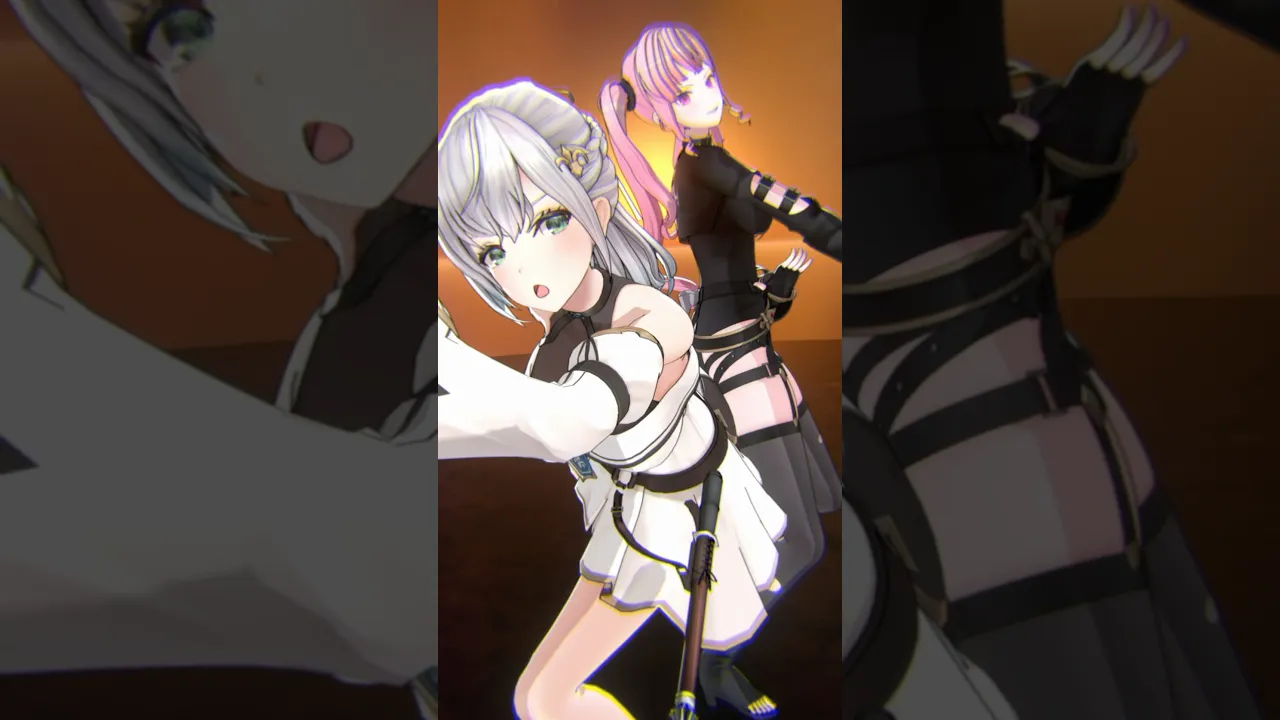 【#Gold Unbalance feat. 中島健人】カリオペちゃんとカッコよく魔法で踊ってみた??【白銀ノエル】#shorts