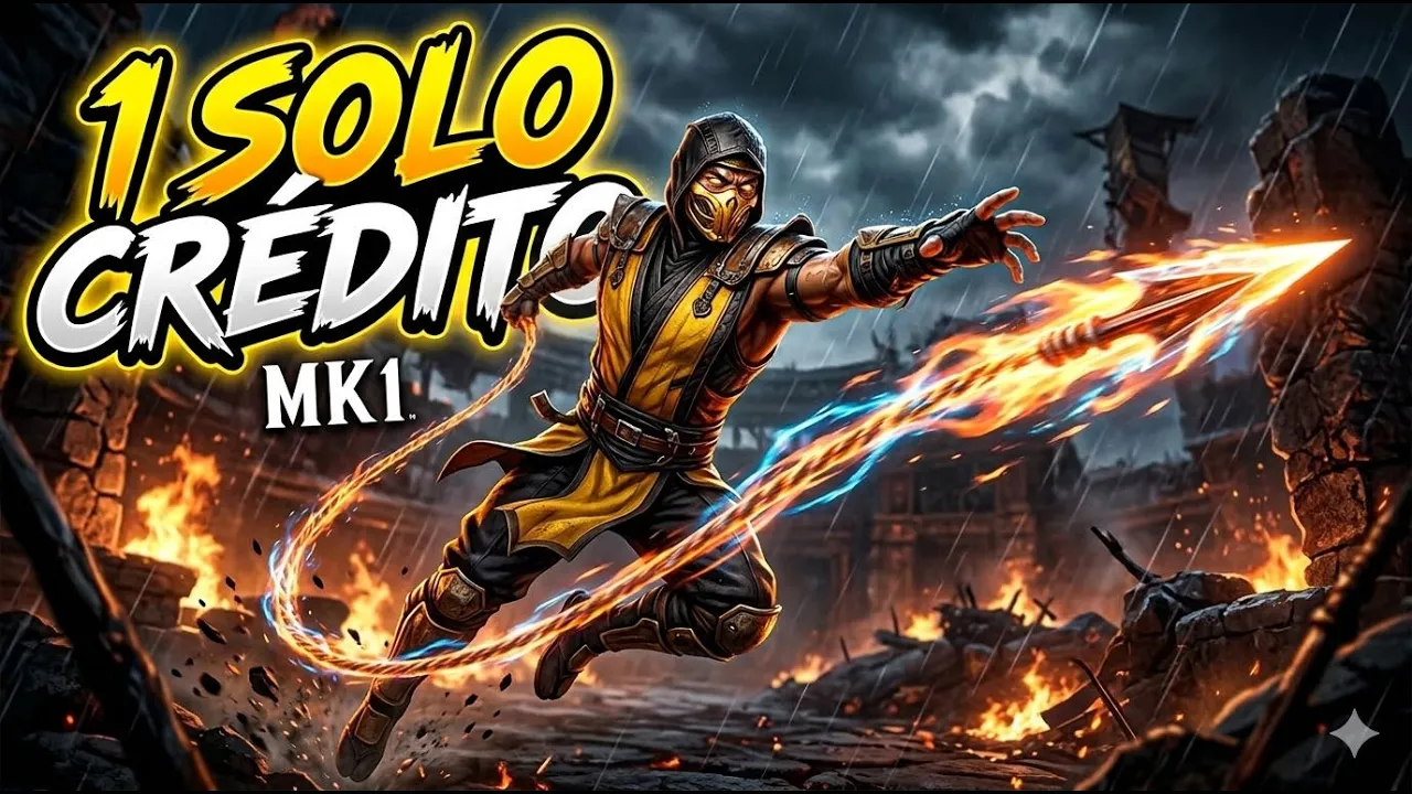 Scorpion domina MK1 con un solo crédito en modo visión cero