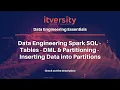 Data Engineering Spark SQL - Tables
