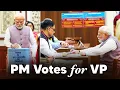 LIVE PM Modi Casts Vote in Vice-Presidential Election