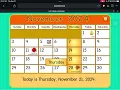 Starfall Daily Calendar - November 21 2024