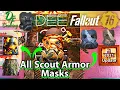 All Rare Fallout 76 Scout Armor Masks 2022
