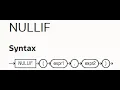 NULLIF In Oracle Sql