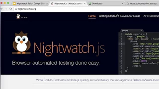 Nightwatch js Installation in 15 steps Selenium Javascript using Node js