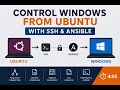 Control Windows from Ubuntu with SSH Ansible Remote Automation