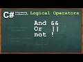 C Logical Operators Console Application Part 7 Tagalog tutorial