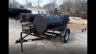 Smoker Trailer Wood 59 x 29 Charcoal Pit Wood Cage BBQ Cooker Tutorial