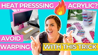 Sublimating or Heating Acrylic Sheets Avoid Warping With this Trick
