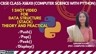 Structure in Python Stack Implementation Using List push on stack