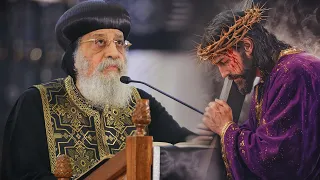 صلوات الجمعة العظيمة من الكاتدرائية المرقسية بالعباسية   قداسة البابا تواضروس الثانى دندنها